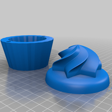 cupcake dialogo box cupcakes muffin archiviazione scatola stoccaggio i contenitori 3d print model - Mito3D