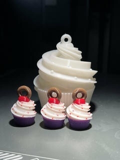 cupcake portachiavi 3d print model - Mito3D