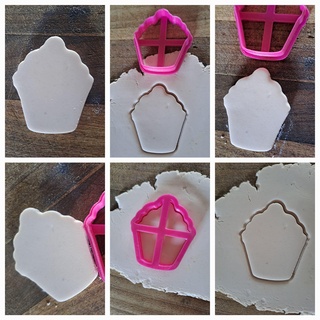 cupcake outline cookie cutter Home cupcake cookie cutters cupcake clay cutters clay cutters cookie cutters  3d print model - Mito3D