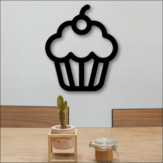 cupcake wall decoration cupcake decoration wall table ornament topper  3d print model - Mito3D