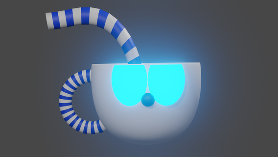 cuphead estilo lámpara Encendiendo vídeo juegos 3d print model - Mito3D