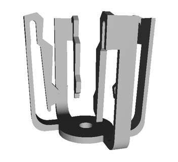 cupholder brace bracket spring e36 cup holder springs 3d print model - Mito3D