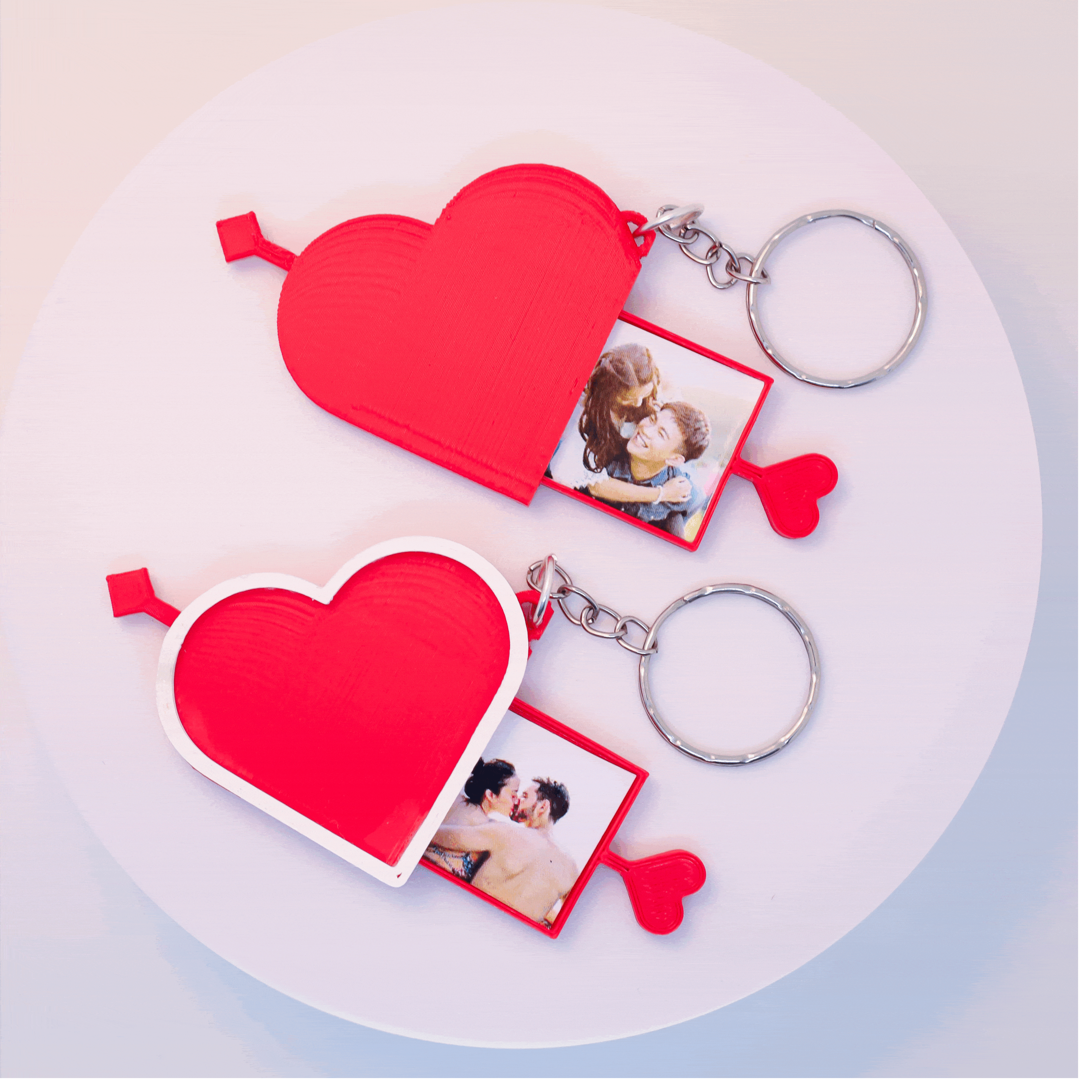 cupid sevgililer günü anahtarlık Corazon Llavero iş yığını kalp kişiselleştirilmiş hediyeler fotoğraflı aşk tanrısı romantik hediye kendin yap hediyeleri fikirleri yaratıcılık serbest bırakıldı anneler Günü çift gün Vesika kamera portresi 3D print model - Mito3D