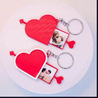 cupid sevgililer günü anahtarlık Corazon Llavero iş yığını kalp kişiselleştirilmiş hediyeler fotoğraflı aşk tanrısı romantik hediye kendin yap hediyeleri fikirleri yaratıcılık serbest bırakıldı anneler Günü çift gün Vesika kamera portresi 3d print model - Mito3D