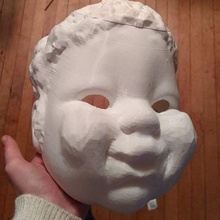 Cupido máscara Arte cosplay san valentin miedo disfraz 3d print model - Mito3D