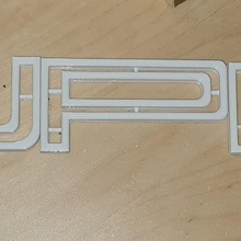 cupra grade letras assento cartas 3d print model - Mito3D