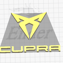 cupra logo letters various seat leon key ring badge emblem 3d print model - Mito3D