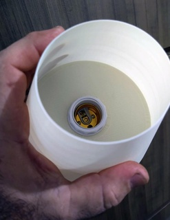 Cupula abajur orifício e27 luminária abajour 3d print model - Mito3D