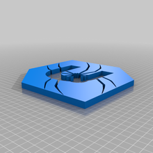cura logo yeniden karıştırılmış örümcek Arakne beta işaretler_logları 3d print model - Mito3D