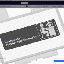 cura perfil flashforge Criador pró 3d_printer_accessories 3d print model - Mito3D