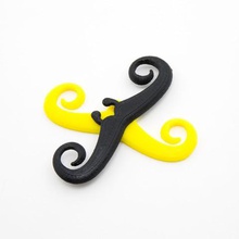 curlicue mustachio moda i costumi partito baffi dressup hipster 3d print model - Mito3D