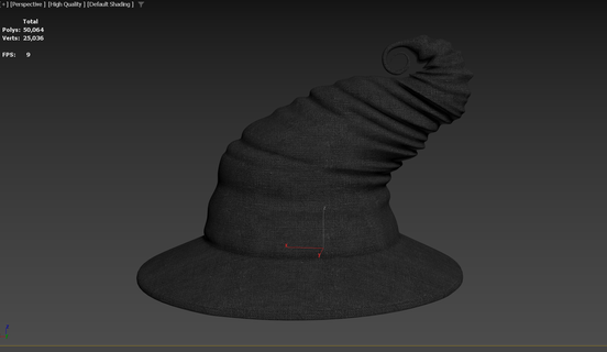 curly witches hat witches hat witch hat hat wizard hat wizards hat halloween prop halloween witch hat cosmetic curly witch hat curly witches hat halloween model hat costume prop  3d print model - Mito3D