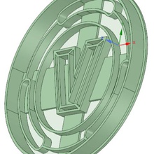 monnaie fortnite à l'emporte-pièce outil de biscuit craquelins 3d print model - Mito3D
