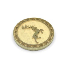 valuta trono gioco casa baratheon la moneta token pezzo giochi troni 3d print model - Mito3D