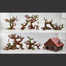 cursed forest pack - stl rpg d&d fantasy terrain tree house 3d print model - Mito3D