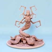 cursed plant sorceress game monster beasts forest warhammer mini 3d print model - Mito3D