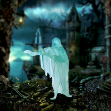 cursed scholar art ghost game dungeons dragons d&d library knowledge spirit halloween supported clear resin elegoo dark magic 3d print model - Mito3D