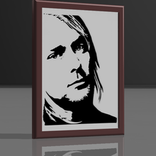 brusco Cobain decorativo cuadro 3d print model - Mito3D
