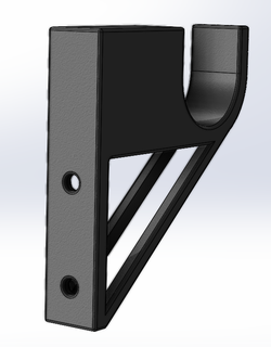 rideau support fea testé rail barre soutien 3d print model - Mito3D