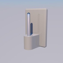 Gardinenstange Haken home 3d print model - Mito3D