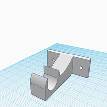 rideau bec soutien tuyau support mur 3d print model - Mito3D