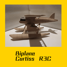 curtiss) r3c jeu rosso curtiss ww2 avion l'aérodynamique biplan naval jouets de construction la 1ère guerre mondiale modelkit porco jouet puzzle en modèle kit fighter le bricolage des avions 3d print model - Mito3D