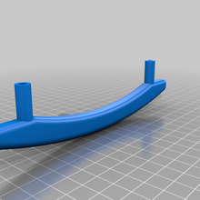 curve handle decor 3d print model - Mito3D
