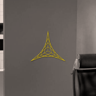 Kurve Nähen Malerei 3 Punkte Zuhause Haus Tabelle 2d Dekoration Mauer Kunst Linien Zeichenfolge Hilorama Boolescher Wert Diagramme bezier Dreieck 3d print model - Mito3D