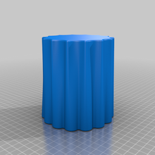 curve vase planter flowerpot flower pot decor 3d print model - Mito3D