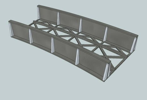 curvo ponte impostato 8 diverso raggi edifici strutture 3d print model - Mito3D
