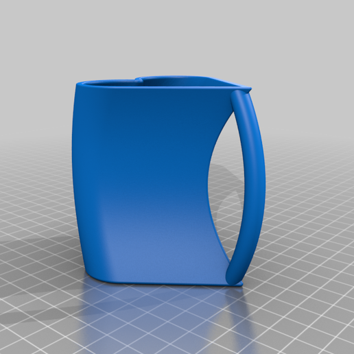 curvo corazón taza beber vaso amor bricolaje diy 3D print model - Mito3D