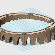 curved incline rails ikea brio railway game toy train bridge 3d print model - Mito3D