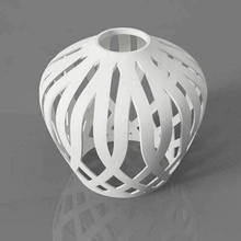 curvo paralume ikea infissi fusione 360 lampadina lampada 3d print model - Mito3D