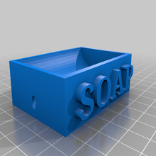 curvo sapone piatto scolare buchi 3d print model - Mito3D