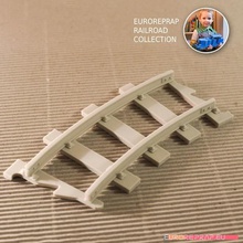 curved track no2 euroreprap railroad system various 3d print toy train printed diesel engine lego gauge locomotive model scale semaphore point indicator turnout 3d print model - Mito3D
