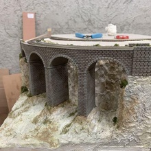 curved viaduct r2 scale architecture model train making 3d print model - Mito3D