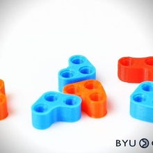 curvedlinks adapter pieces lego compatible game construction toys mechanical linkages technic kinematics fun engineering diy developable mechanism developablemechanism curved surface compliant mechanisms cmr byu building 3d print model - Mito3D