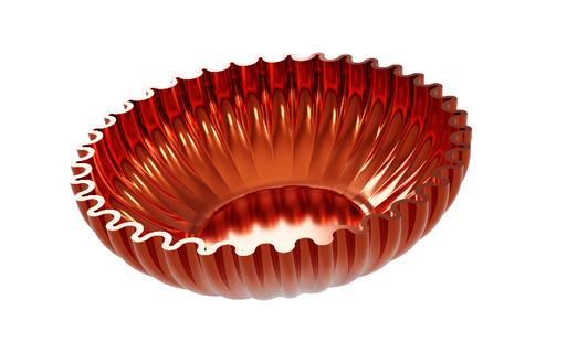 curvy bowl curves wavy decor decoration deco home 3d print model - Mito3D