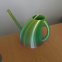 curvy indoor watering can tool plants 3d print model - Mito3D