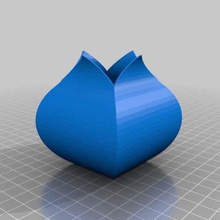 curvy pots home containers 3d print model - Mito3D