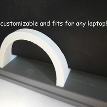 custmizable elegante del soporte ordenador portátil gadget personalizable personalizador accesorios equipo 3d print model - Mito3D