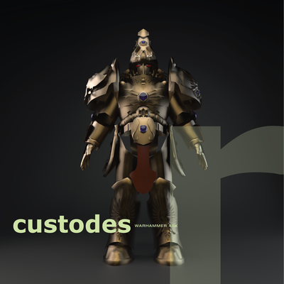 custodias armadura adeptus cosplay disfraz propuesta pepakura ultra marina 3d print model - Mito3D