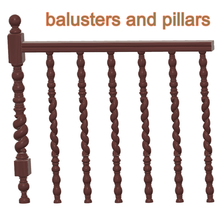 custom made balustre colonne pilier escaliers manipuler historique style column ballustrade 23 3d print cnc architecture Matériel individuel main escalier rampes broches 3d print model - Mito3D