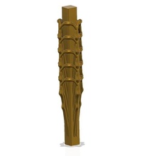 custom made balustre colonne pilier escaliers manipuler Père Noël muerte style column ballustrade 17 3d print cnc Matériel individuel main escalier rampes broches 3d print model - Mito3D