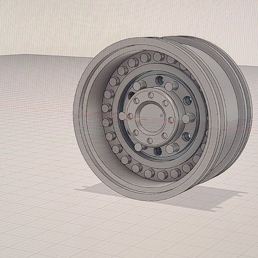 personalizzato 19 cerchi scala crawler militare ruote scx10 3D print model - Mito3D