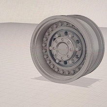 personalizzato 19 cerchi scala crawler militare ruote scx10 3d print model - Mito3D