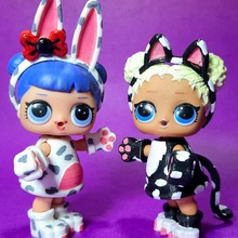 benutzerdefinierte gedruckte 3d-lol-Puppe, Kostüme, Katze, Kaninchen verschiedene Kostüm doll lol custom gedruckt 3d - Spielzeug 3d print model - Mito3D