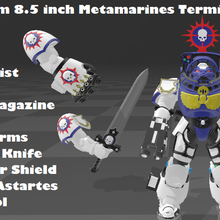 personalizado 85 pulgada metamarinos terminador 3d print model - Mito3D
