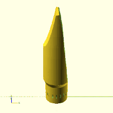 Benutzerdefiniert Alt Saxophon Mundstück 0071 Öffnung 3d print model - Mito3D