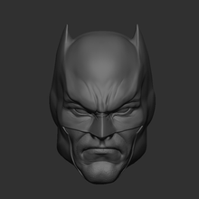 custom batman flashpoint headsculpt dc comics mcfarlane toys 3d print model - Mito3D
